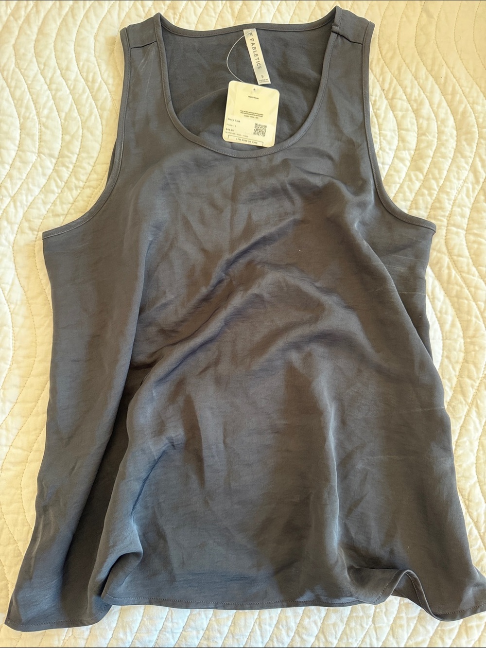 Fabletics Dark Gray Scoop Neck Tank